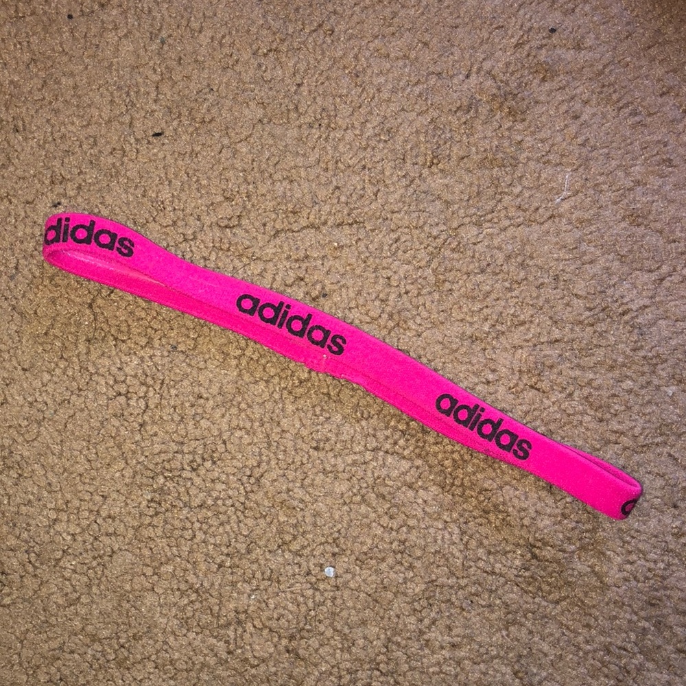 Pink adidas headband